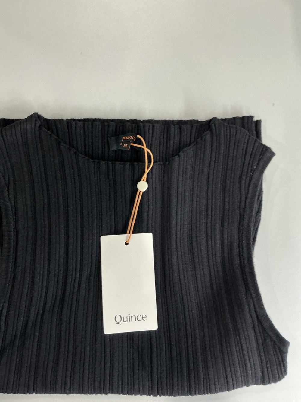 Cotton Cashmere Ribbed Tank - Picture 3 of 3